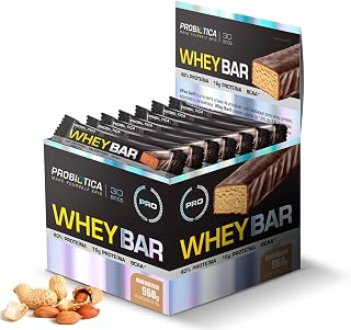 Whey Bar Low Carb 24 Un Barra De Proteina Amendoim - Probiótica