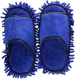 HOLIDYOYO 1Par Zapatillas de Limpieza Portátil el Cómodas y Absorbentes Interiores y Uso Diario Color Azul Oscuro Único