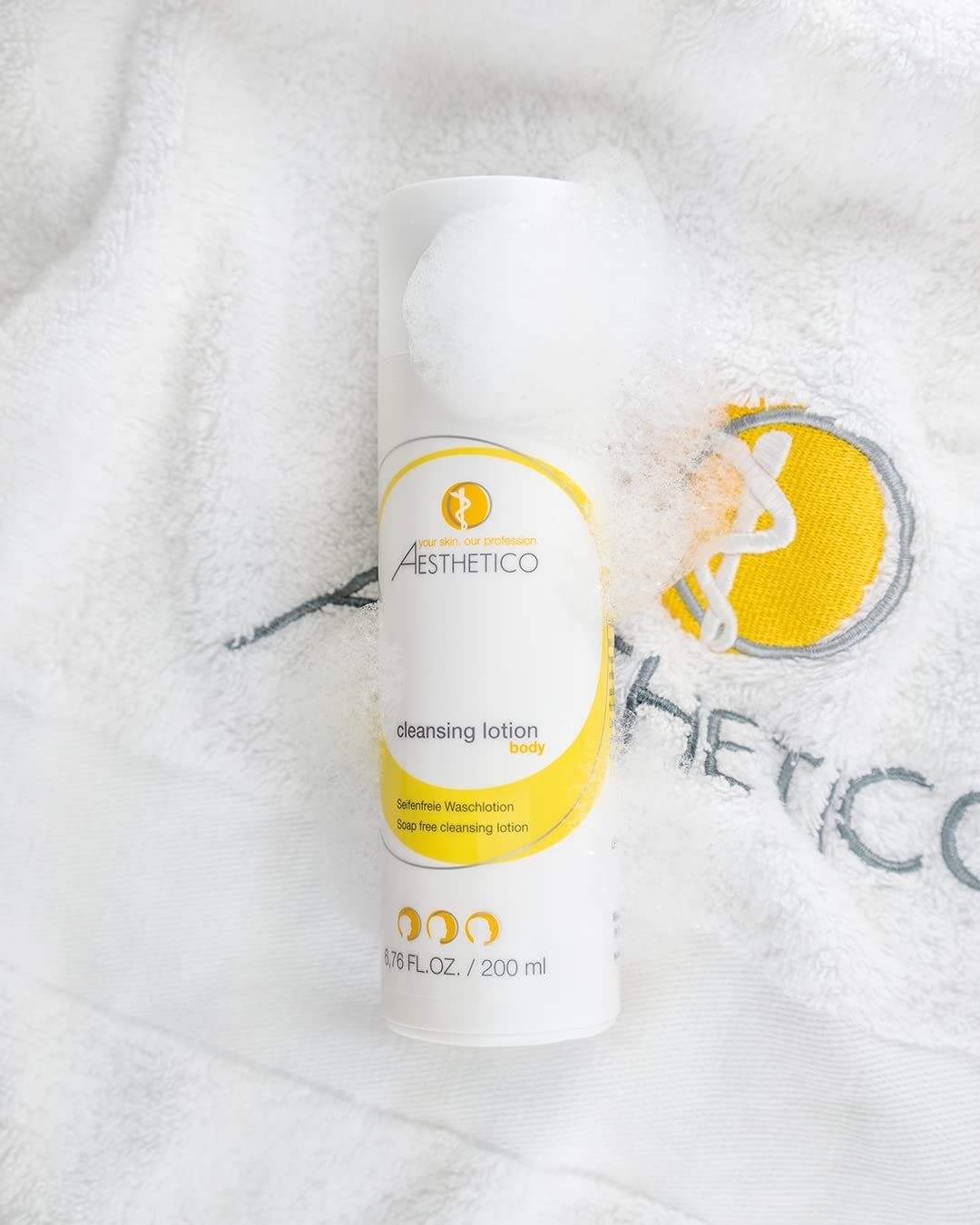 AESTHETICO cleansing lotion - pH-hautneutrales Reinigungsgel mit Mineralien aus dem Toten Meer, f?r Gesicht und K?rper (3 Spender je 200 ml)