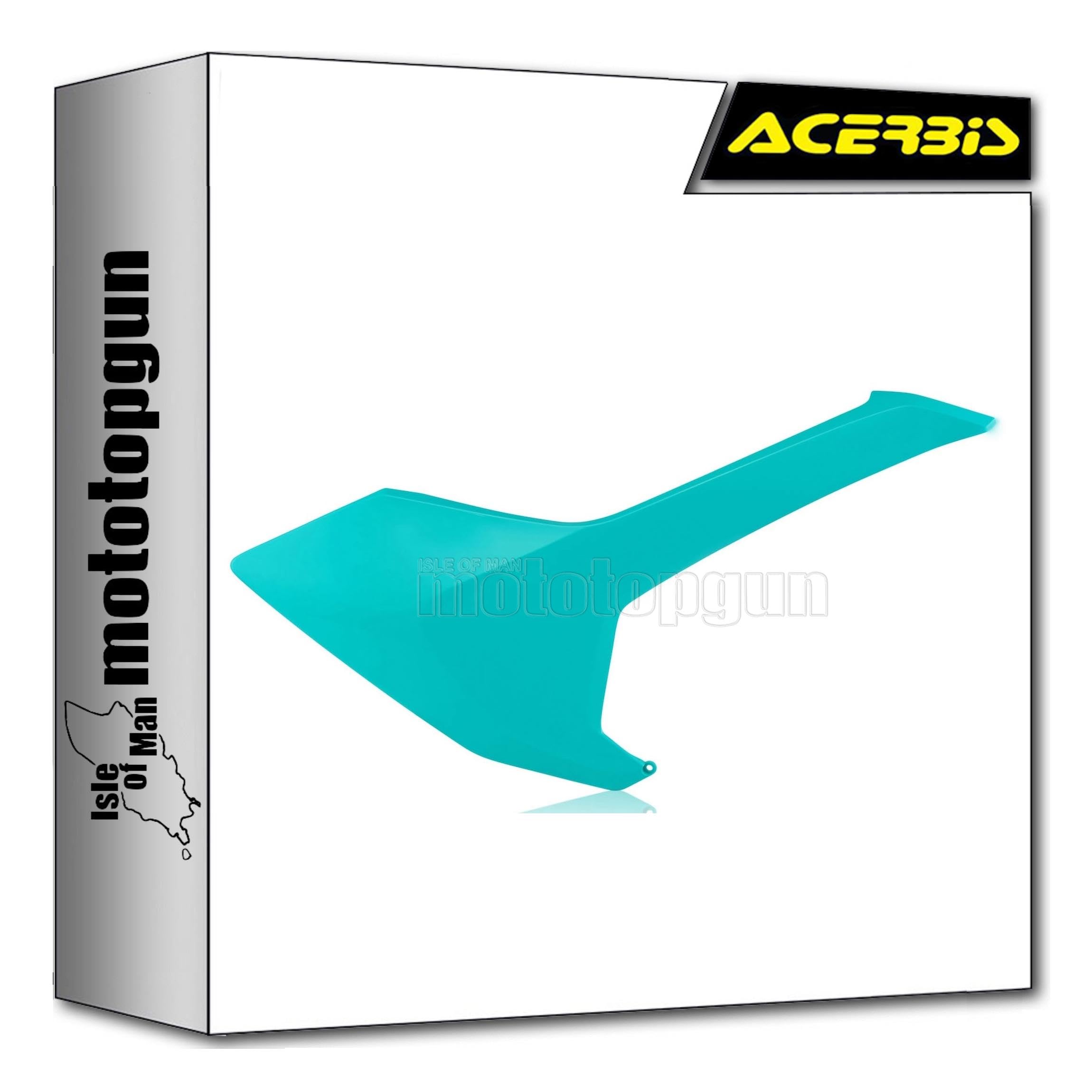 Plastiques latéraux Acerbis 0021828.133 vert pour moto Husqvarna TE 300 2017