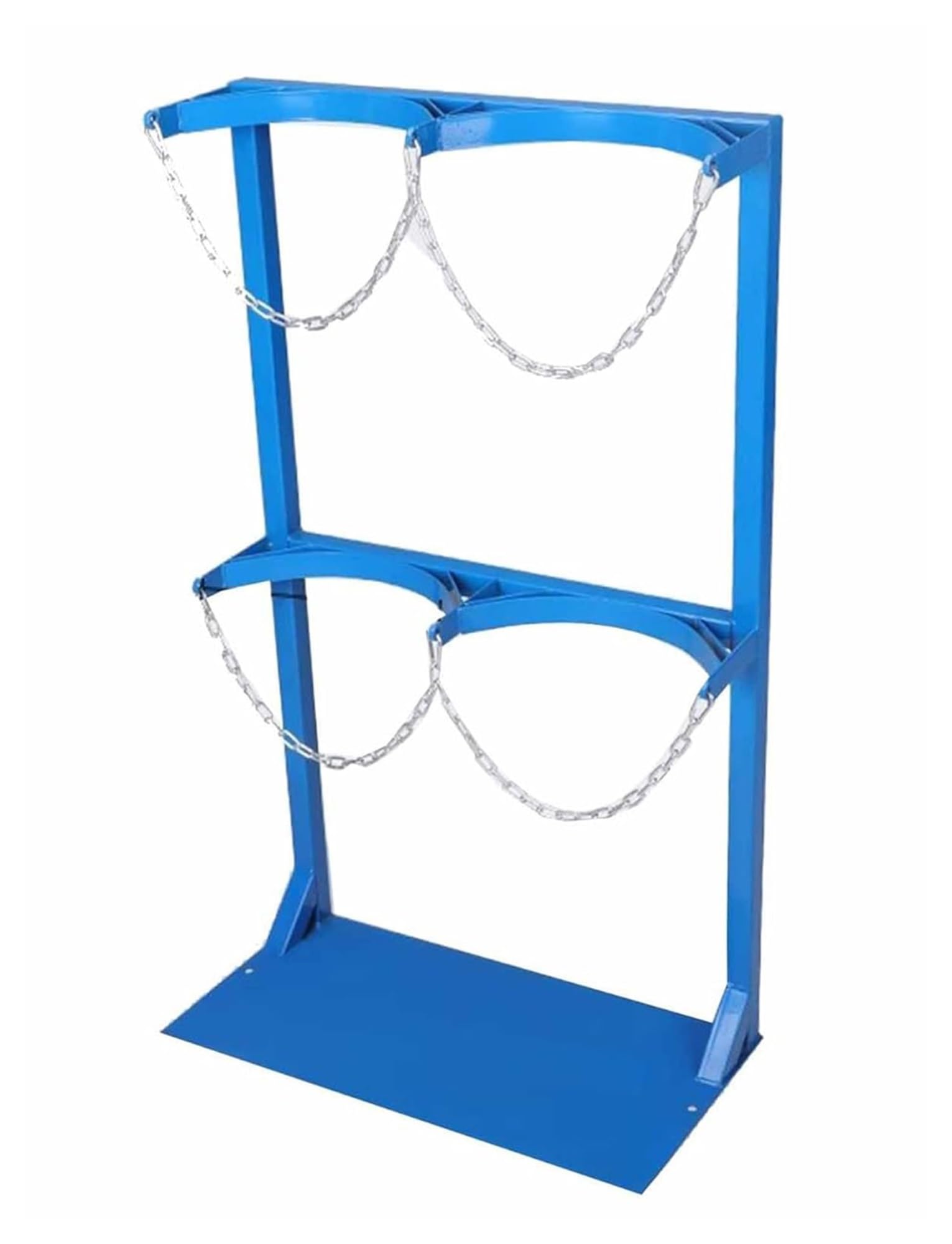 SWENEEN Oxygen Cylinder Stand,Steel Gas Cylinder Fixed Rack,Oxygen Tank Holder Carrier,40L Cylinder Bracket Organizer For Laboratory Clinics,60x30x100cm