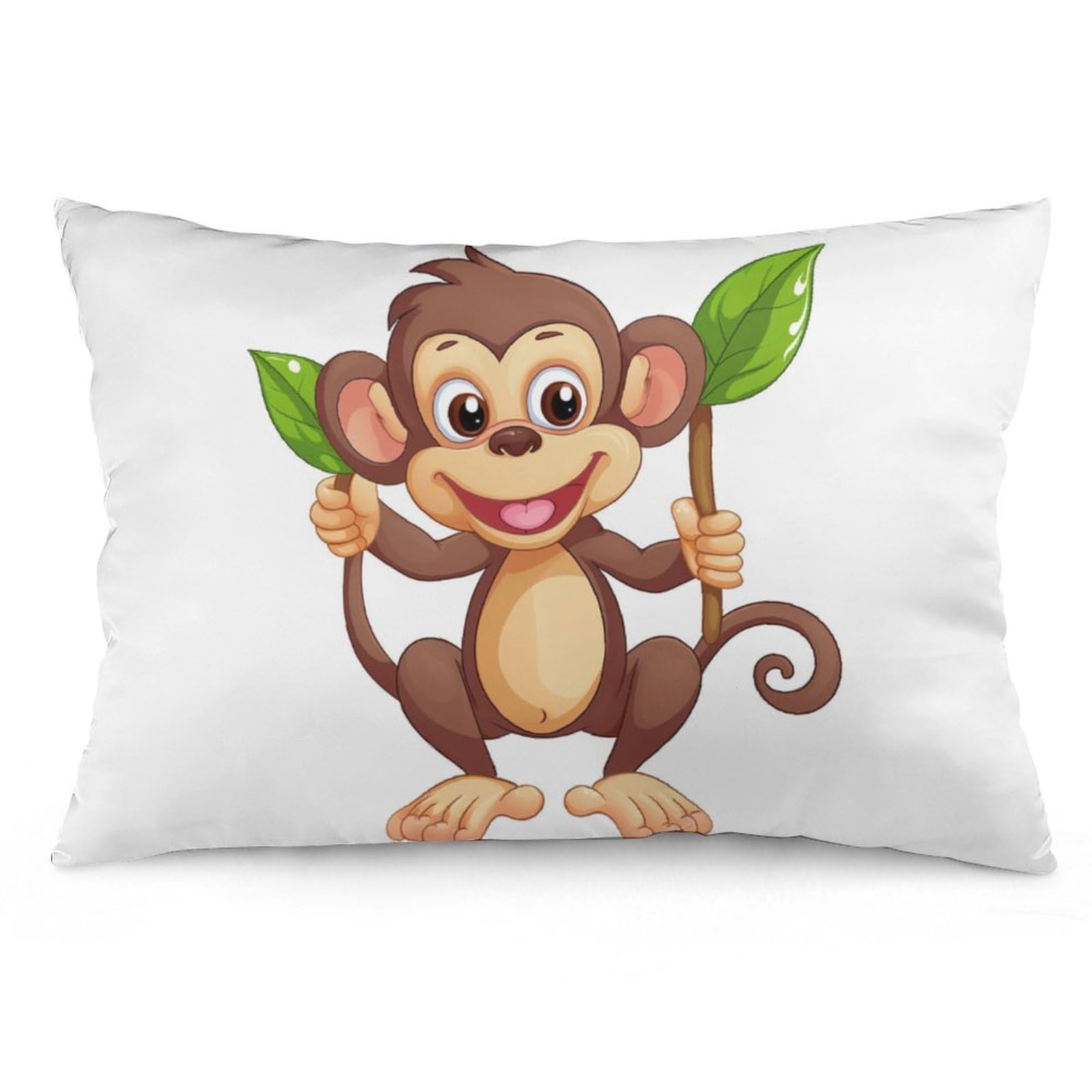 NTVOWPZO 2 Pack Decoration Throw Pillow Covers 20"x30" Pillowcases Covers Cartoon Monkey Pillowcases Modern Farmhouse Home Decor Sofa Cushions Covers for Couch Bed Living Room