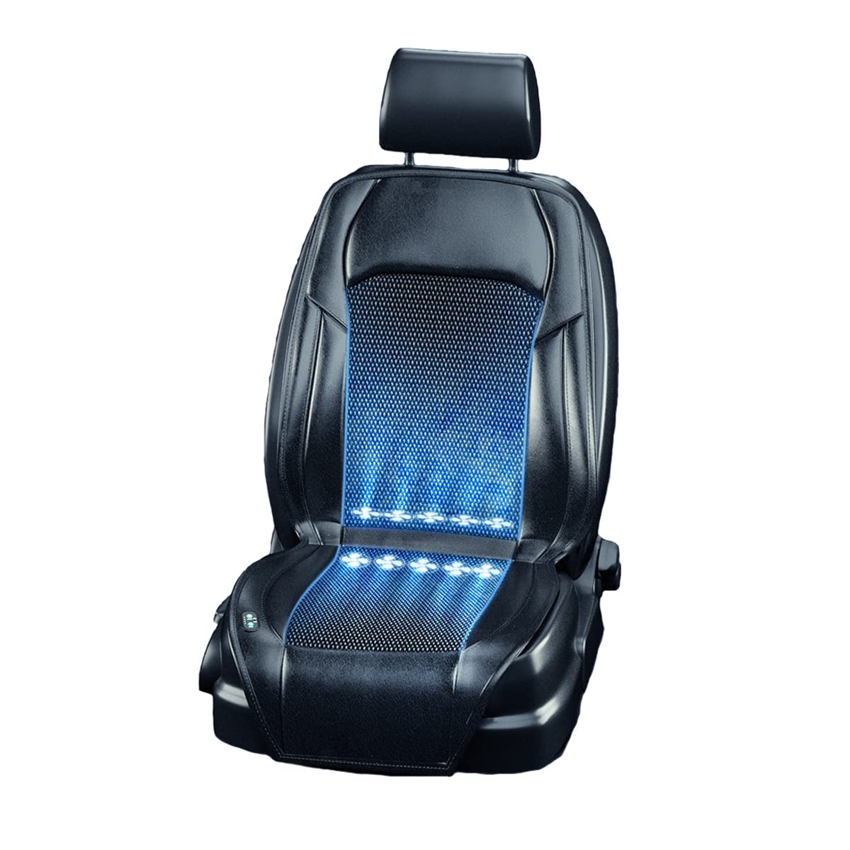 Amazon Vigourous 22新型 クールシート シートクーラー 12v 24v 車用 シートベンチレーション 半導体冷凍 冷風送風 10個送風ファン搭載 3段階調整 ファン付きシートカバー 自動送風 停止機能 通気性 滑り止め カーシート 送風クッション 自動車 トラック 運転席 助手