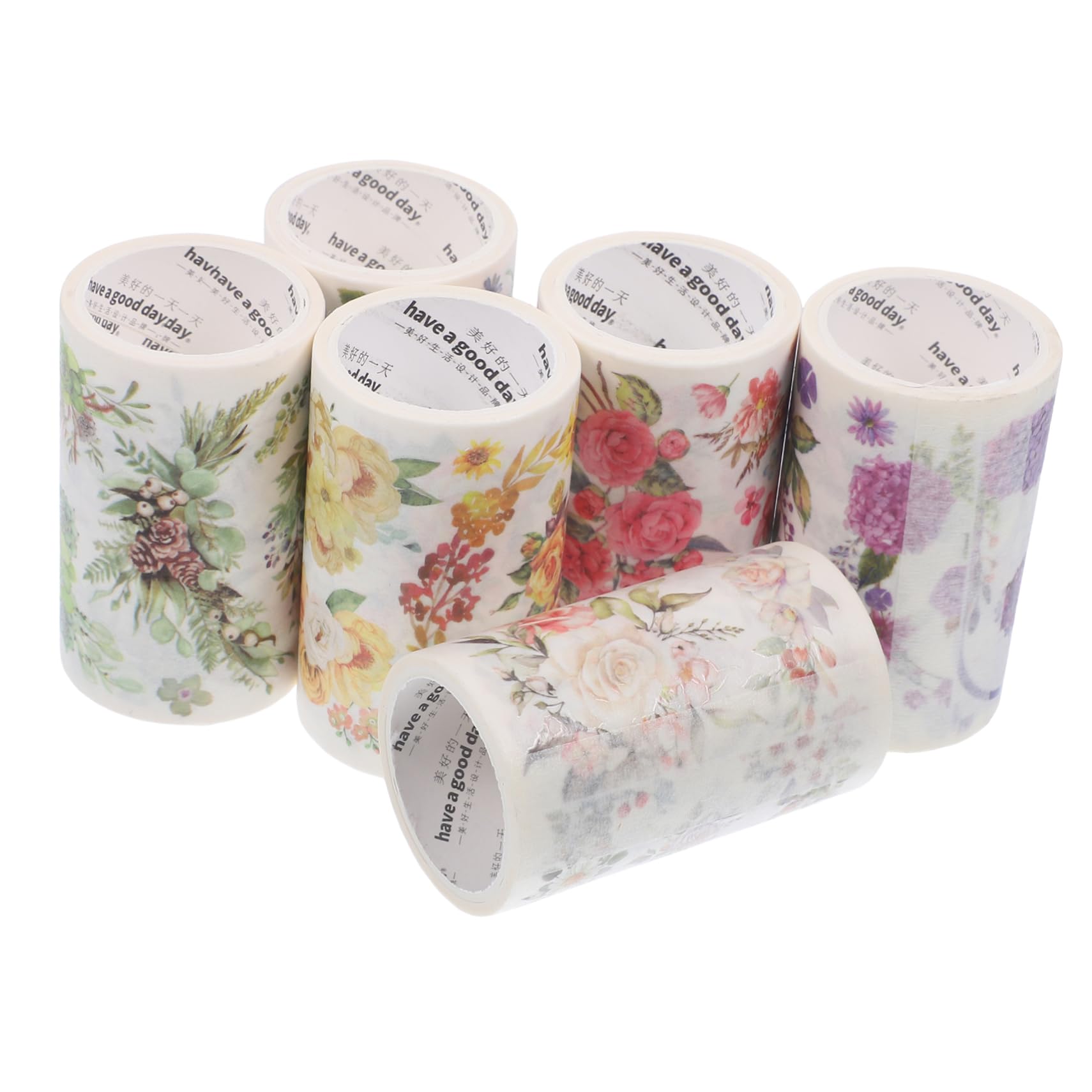 OSALADI 5 Sätze Washi Tape Dekoratives Klebeband Für Scrapbooking Und Bastelarbeiten Vielfältige Designs Pro Für Projekte Und 6 Rollen * 5