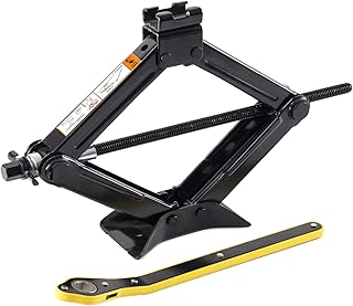 TENFUN Scissor Jack 1.5 Ton(3,307 lbs) Car Jack with The Saving Strength Ratcheting Handle