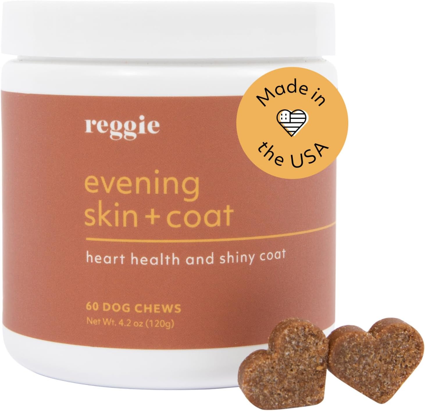 Reggie Evening Skin + Coat Supplements for Dogs Relieves
