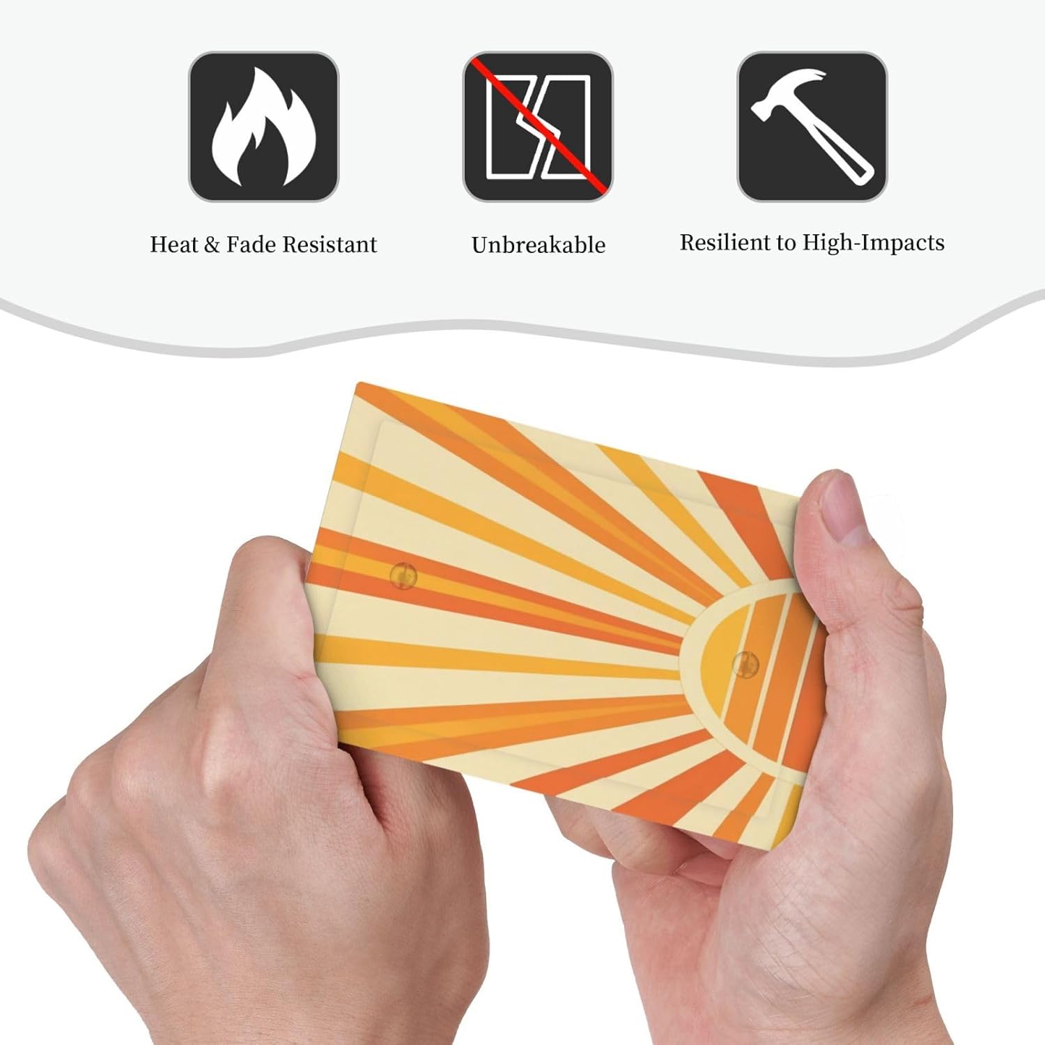 Decorative Switch Plate Cover with Minimalist Gold Japanese Sun Design 1 Gang No Device Single Blank Outlet Covers Wall Plate Light Switch Covers Electrical Faceplate for Bedroom Decor