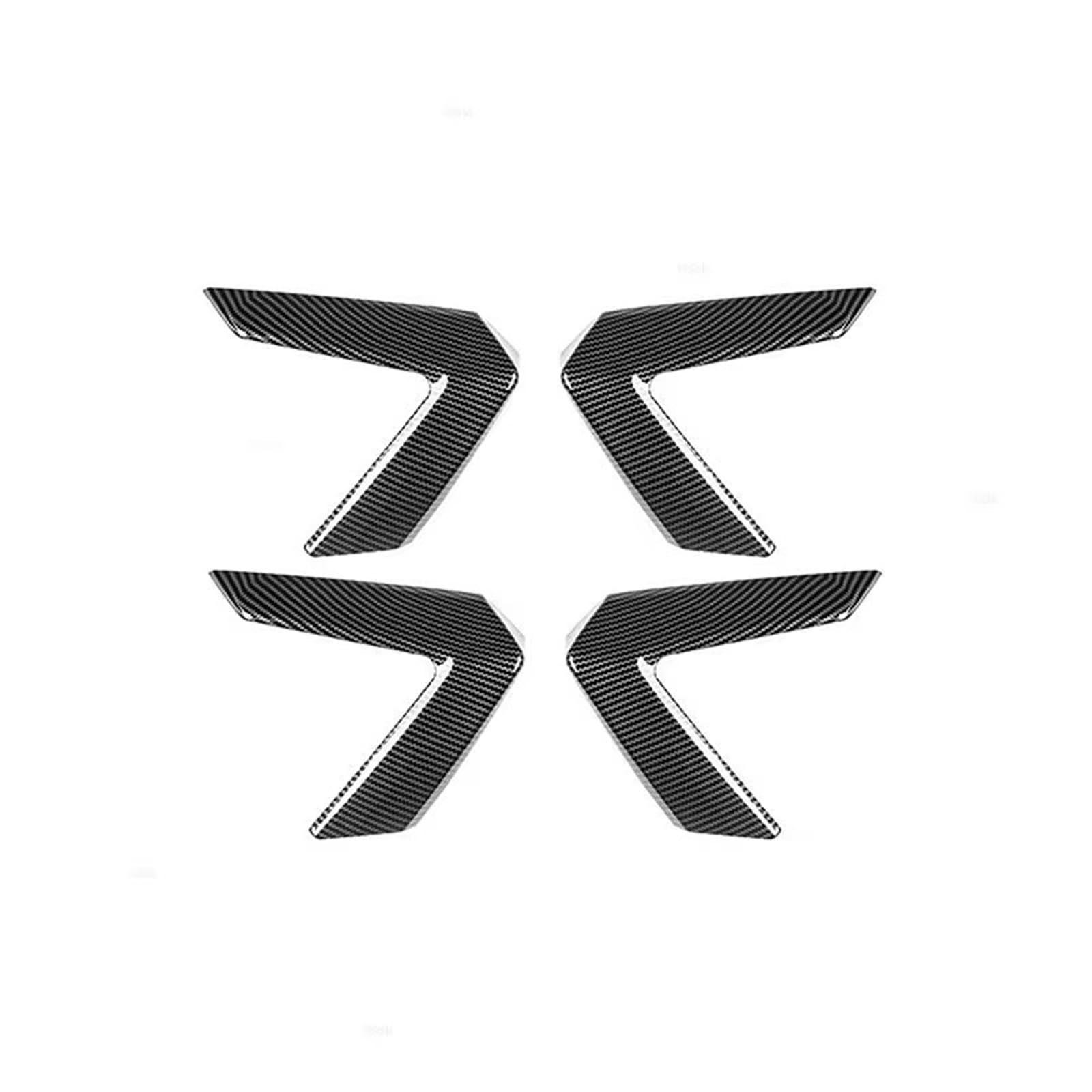 Xfheqmd One Color For A3 8Y 2019 2020 2021 4Piece Interior Door Panel Handle Grab Cover Car Carbon Texture Trim Car Decoration Interior