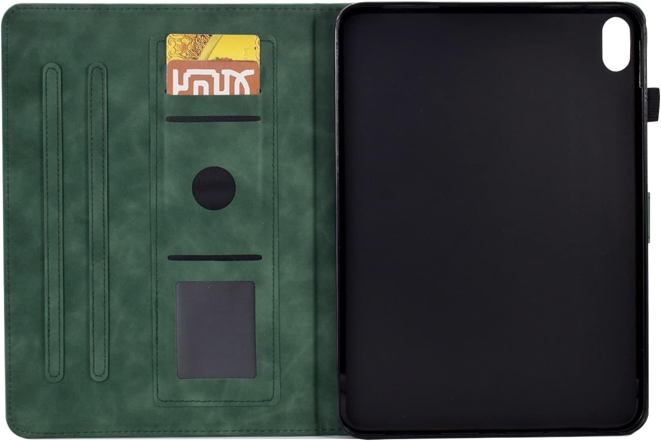 Tablet PC Bags Cases Sleeves Compatible with 10th Generation 10.9" Case 2022 Released ,Premium Leather Case Slim Folding Stand Folio Cover Protective Cover with Card Slot/Auto Sleep Wake(Green)