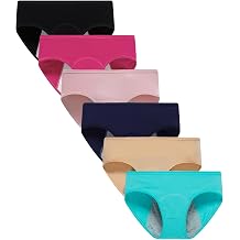Finihen Teens Girls Period Underwear Leak Proof Panties For Big Girls Multi-Pack.