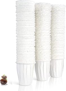 BRBHOM Disposable Filters Paper K Carafe Filter For Large Cups K Carafe 2.0 Compatible Paper(200 Filters) (White)