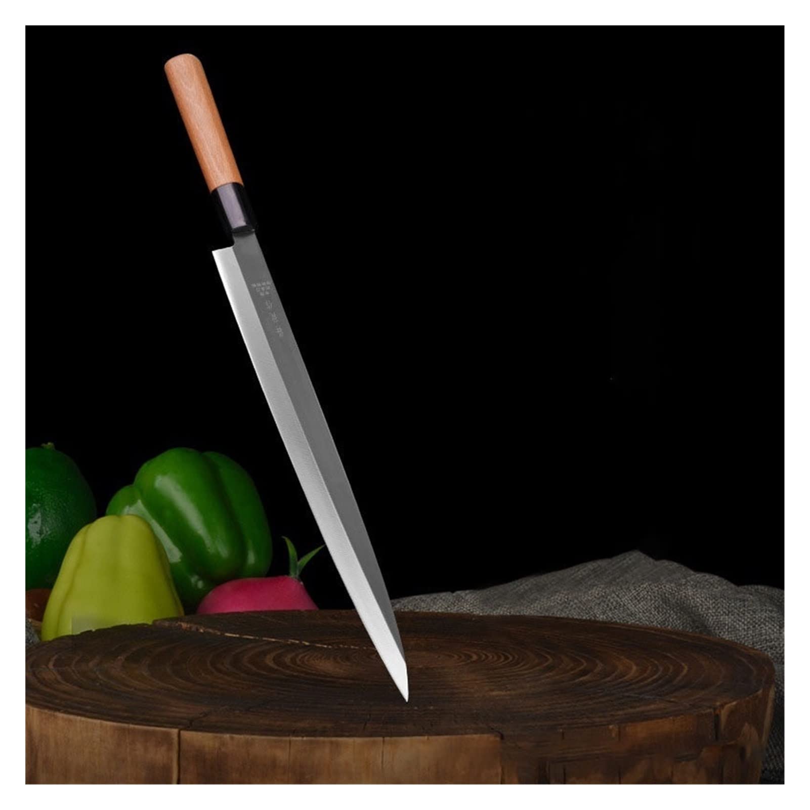 9.5/11/12 pouce Couteau Sashimi Style japonais 6CR16MOV Sancer Sharp Tranchant Sushi Sushi Filever Cleaver Couteaux Couteaux Poignée en bois couteau
