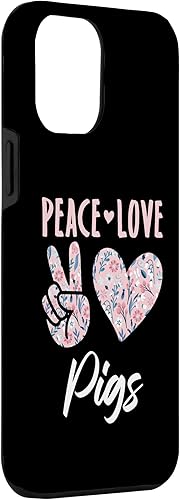 Vista 15 de iPhone 12 mini Peace Love Pigs Pig Farmer Lover Case