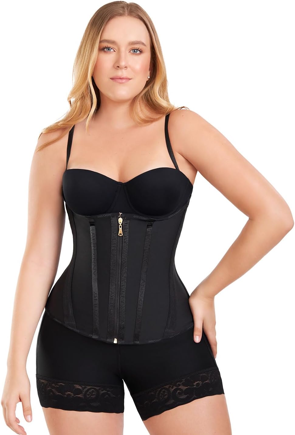 Ann Chery 5280 Hourglass silhouette waist cincher with hooks and zipper for women, High Compression | Fajas Colombianas