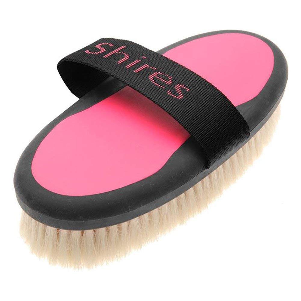 Shires – 1399 ezi-Groom 2-Tone Cuerpo Cepillo, Rosa Brillante, Large