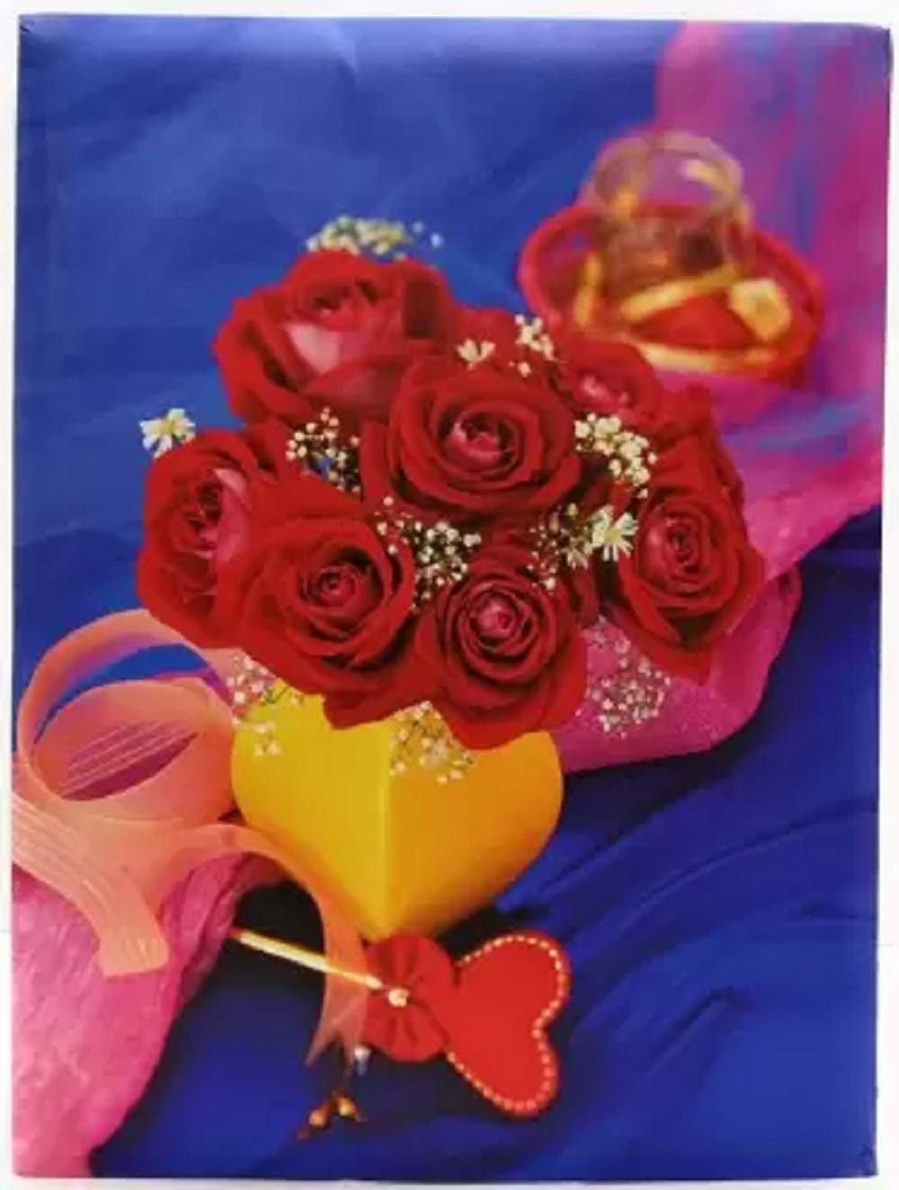 Natraj Memo Photo Album with 0.6mm Thick Extra Clear PVC Film, 100 Pocket, (Photo Size Supported: 5'x7') Album (Photo Size Supported: 5X7)