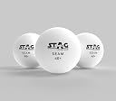 stag Iconic Seam White Table Tennis (T.T) Balls| Advanced High Performance 40+mm Ping Pong Balls for Training, Tournaments - Offers Great Spin| Durable for Indoor/Outdoor Game - Pack of 30 (White) gallery image