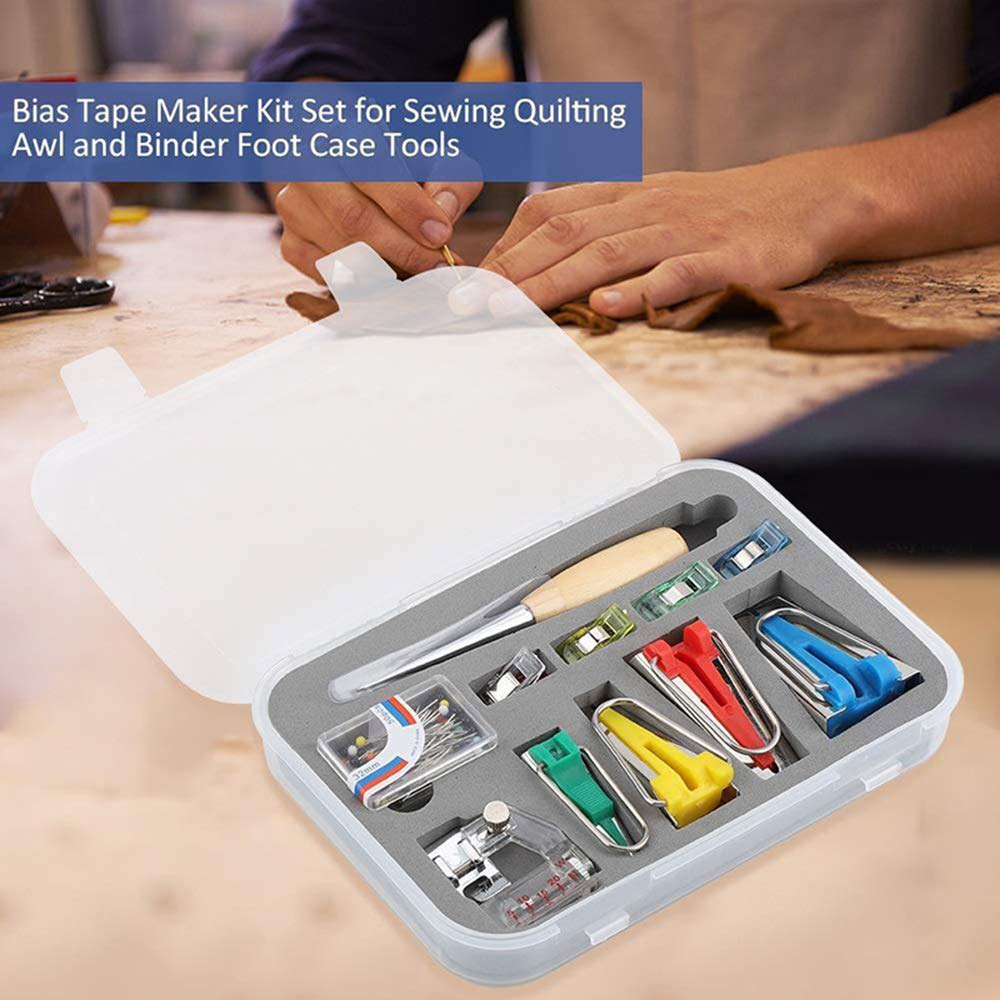 Kit De Fabrication De Biais Pour Couture, Matelassage, Alêne Et Outil De Pédalier