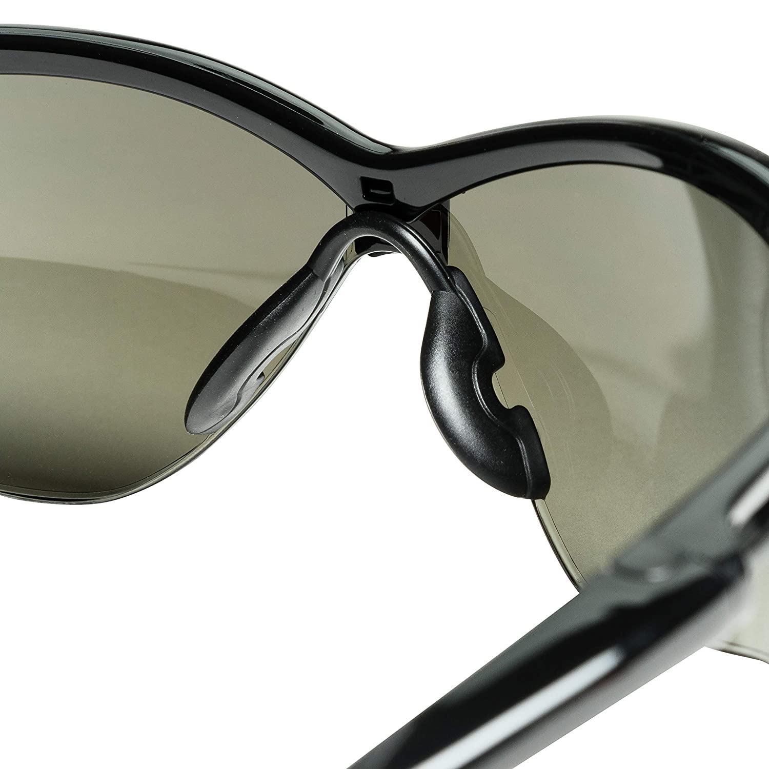 Jackson Safety Leichte ultrastarke Schutzbrille mit flexiblem Nasensteg, Anti-Kratz-Beschichtung, 12 Paar/Etui