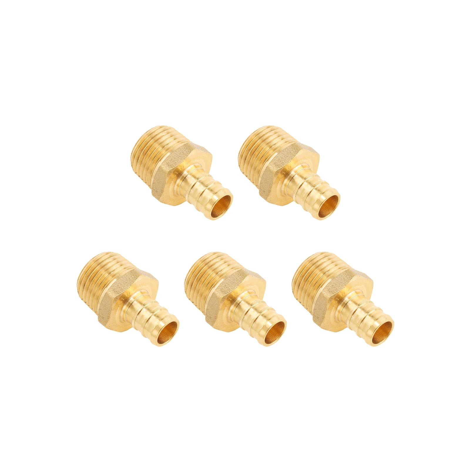 Raccord PEX 3/4 vers 3/4 male NPT en laiton sans plomb pour plomberie lot de 5