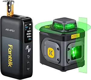 Fanttik A10 Apex 3-in-1 Digital Laser Tape Measure with HD Color Display & Fanttik D5 Laser Level 360°