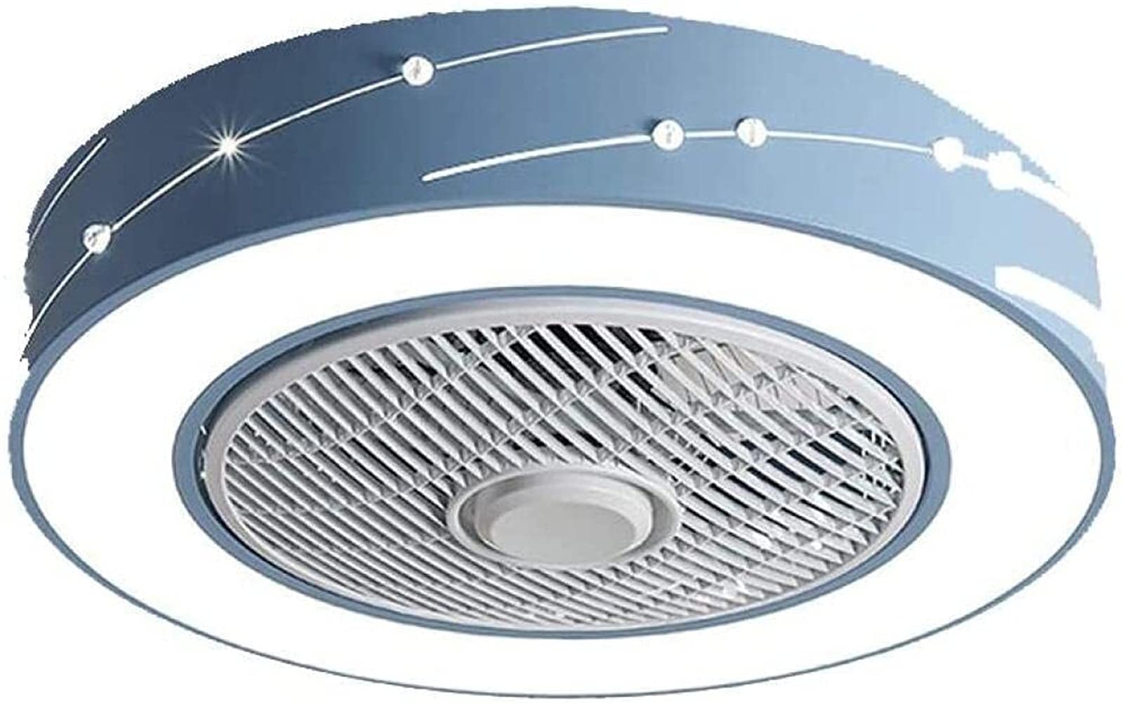 Ventilateur de plafond bleu 46W lustre moderne chambre d'enfant