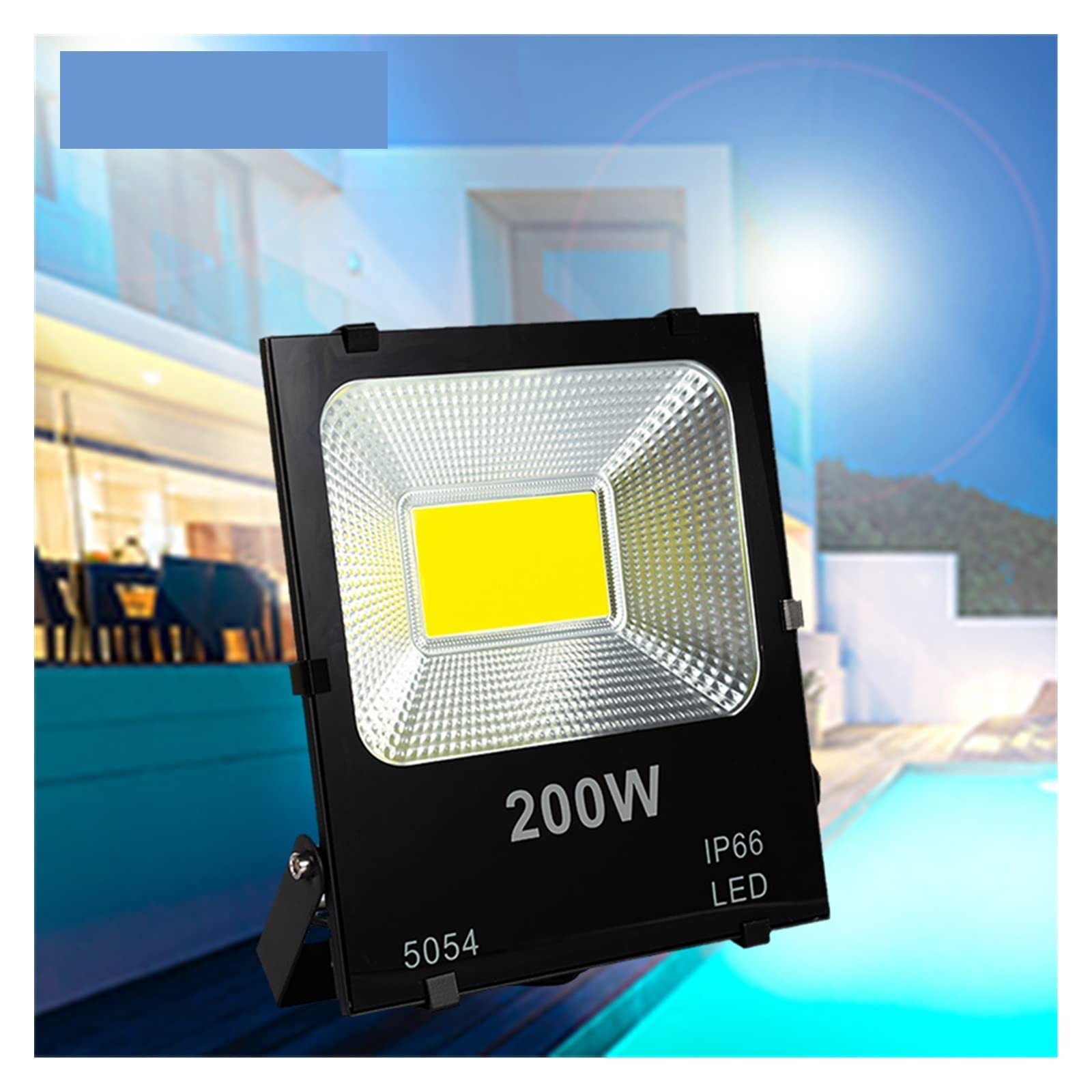Naświetlacz LED, Lampa ścienna LED 3 0W 50W 100W 150W 200w Reflight Zewnętrzna ulica na zewnątrz Wodoodporne światło stadionowe Oświetlenie stadionu ogrodowego(White 6000 K,200W)