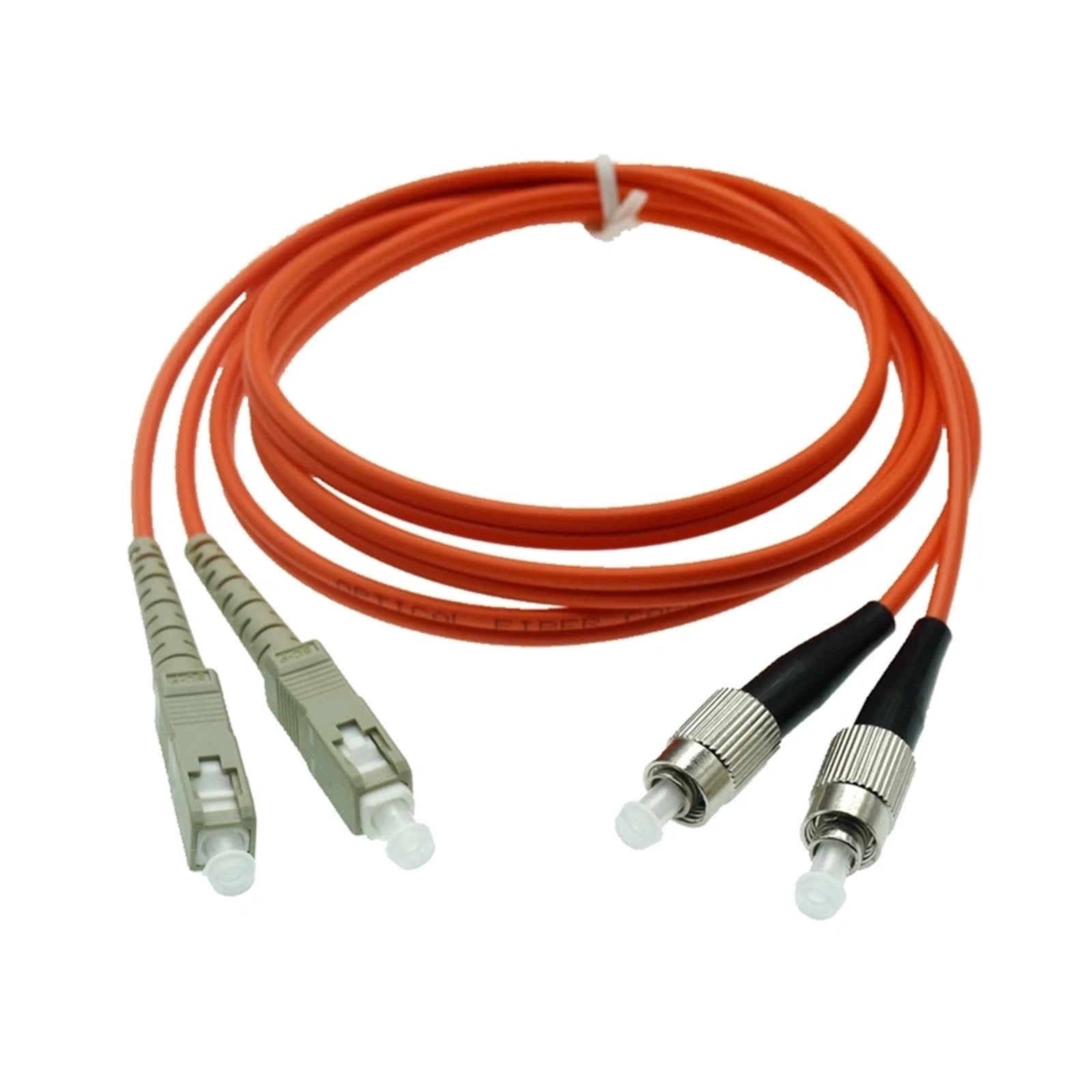 Cavo jumper in fibra ottica dual core multimodale Gigabit di grado portante Cavo multimodale doppio da LC a SC a FC a doppio cavo ST(Double FC-ST,40m)