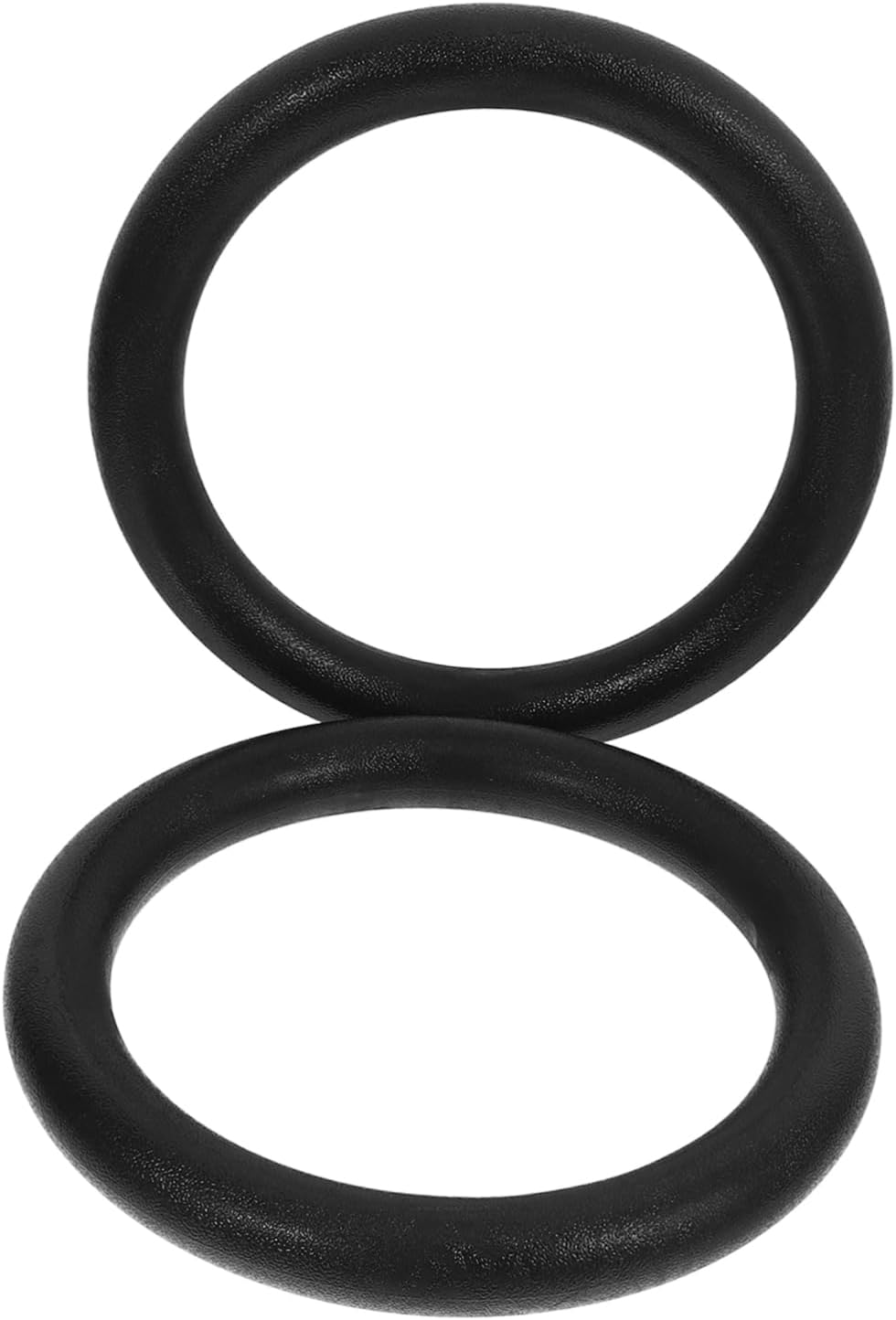 2pcs Gymnastic Rings for Strength Training Abs Fitness Rings for Bodyweight Exercises for Home Workouts Pull-ups Dips and More Black