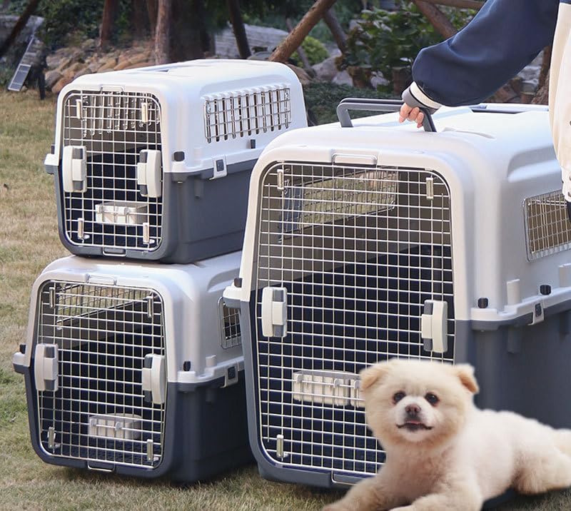 Amazon | Larzizl ペットキャリー 犬 クレート 犬 中型犬 大型犬 小型