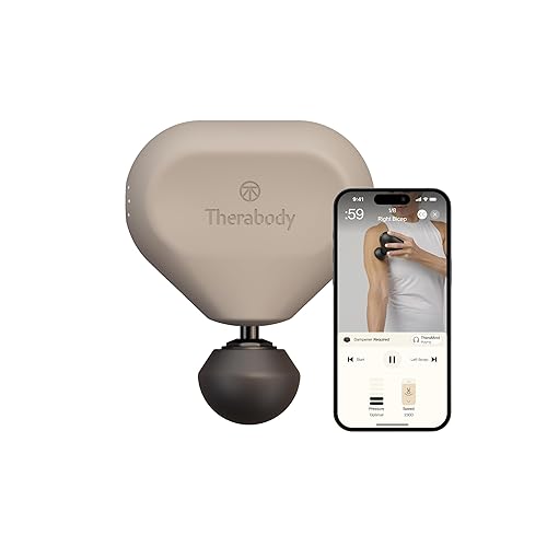 TheraGun Mini (3rd Generation) by Therabody – Ultra-Portable Massage Gun and Travel Essential for Fast, Effective Pain and Tension Relief Anywhere (Oat) - Oat (3rd Gen)