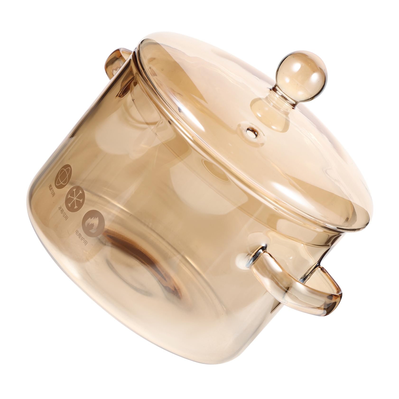 Casserole en verre transparent pour mijoter soupes et ragoûts au four