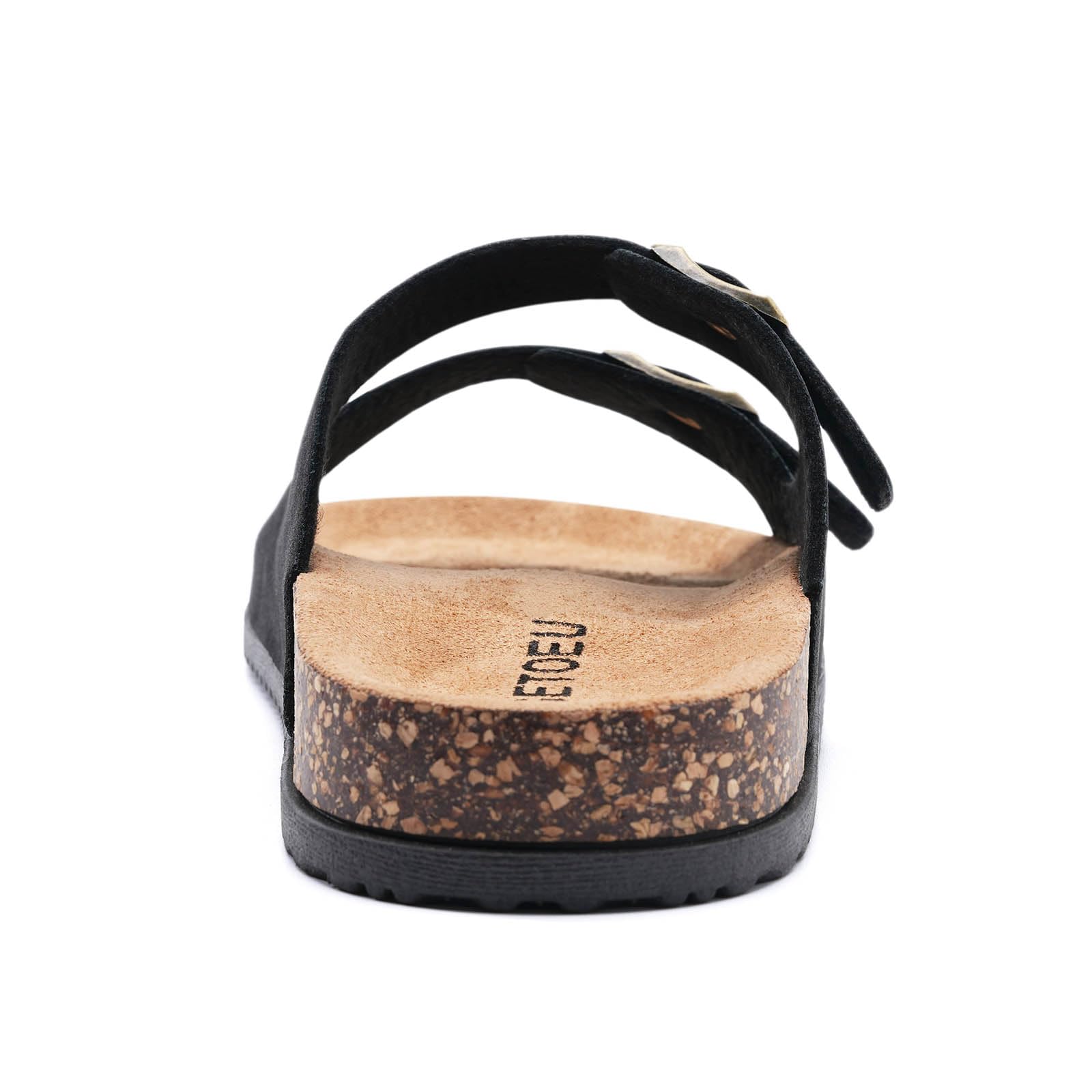 GETOEU Arch Support Footbed Sandals for Women & Men, Adjustable Double Buckle Comfort Sandals, Cork-Style Cushioned Sole, Casual Walking Slides for Everyday Wear — view 4