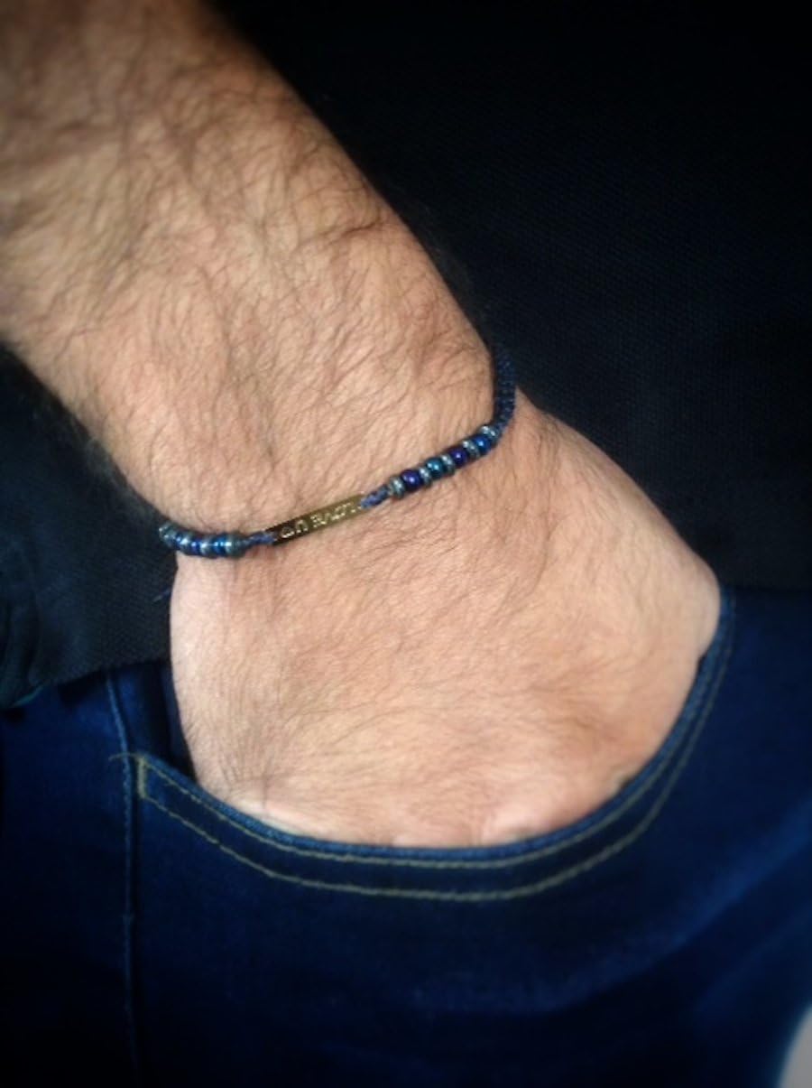 Valentines Day Gifts for Him Love U Navy Blue Friendship Men Bracelets