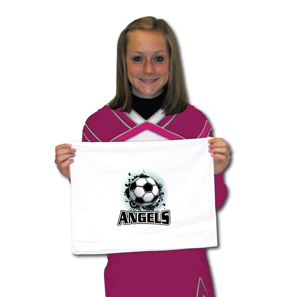 VictoryStore Towels - Angels Mascot Soccer Team Towels, Set of 16