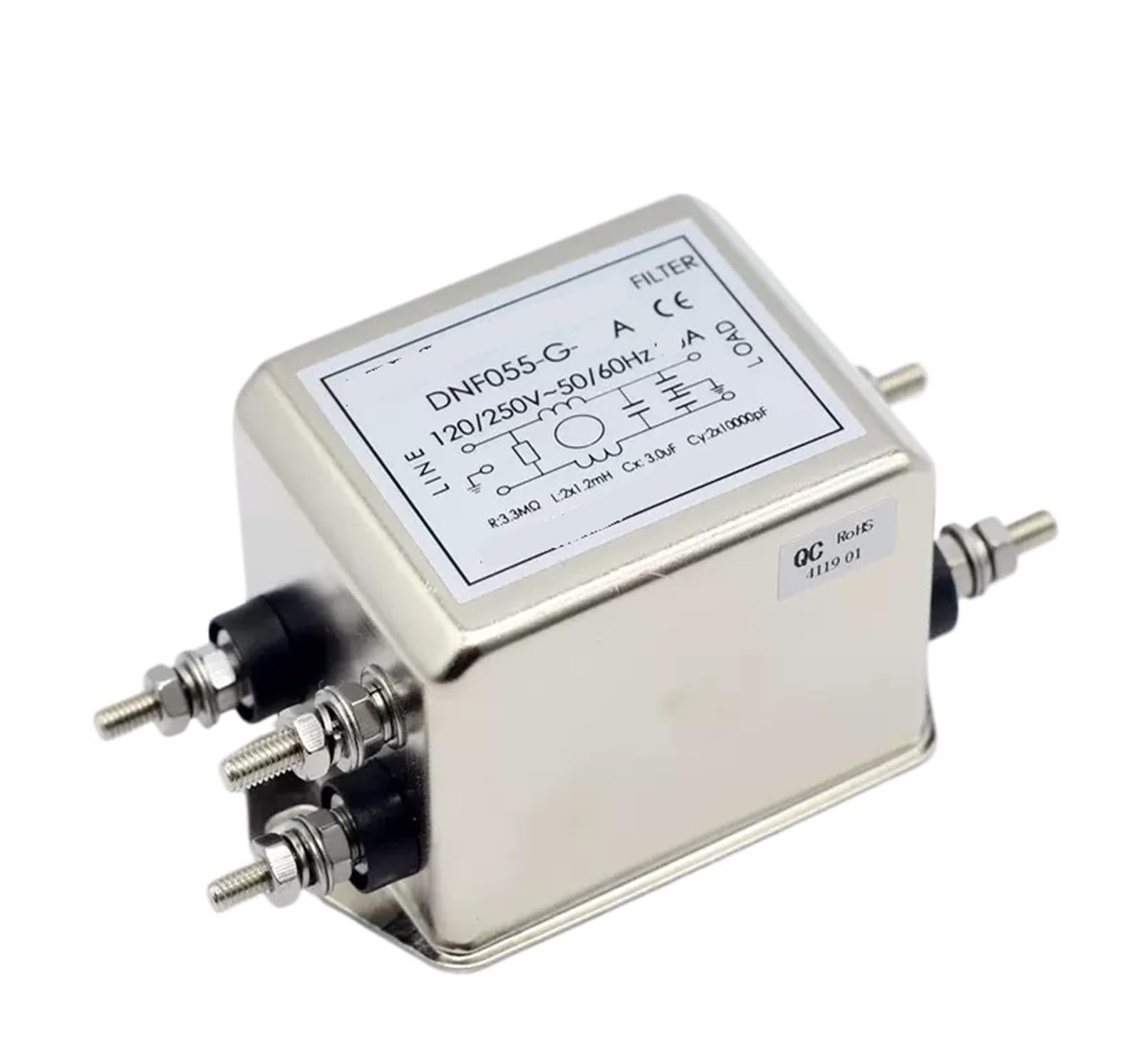 WBBAYDRFR Power Filter 220V Anti-Interference DNF05-H-10A/15A DNF05-20A(DNF055-H-10A)