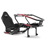 Extreme Simracing FX1 Formula Sim Racing Rig Chassis Cockpit - Realistic F1 and Single Seater Racing Position - Multiple Colors (Black Chassis/Red Stickers)