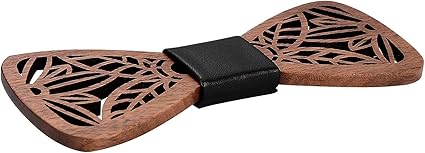 Papillon In Legno Mr.Van - Regolabile, Fatto A Mano, Per Matrimoni E Occasioni Speciali - Foto 6