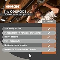 Vista 5 de Odorcide Pro Renewal - Concentrado eliminador de olores contra incendios e inundaciones, eliminador de olores de humo para olores fuertes