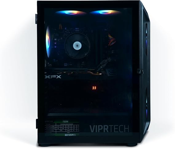 VIPRTECH Rebel 4.0 GamingPC, Ryzen 7, RTX 4060 8GB, 16GB/1TB SSD Onyx Black