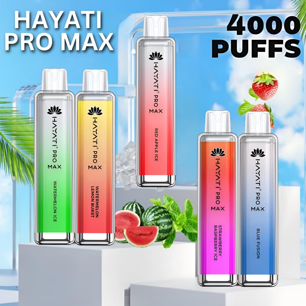 Rajx Hayati Crystal Pro Max 4000 Disposable Vape Prefilled Fruity