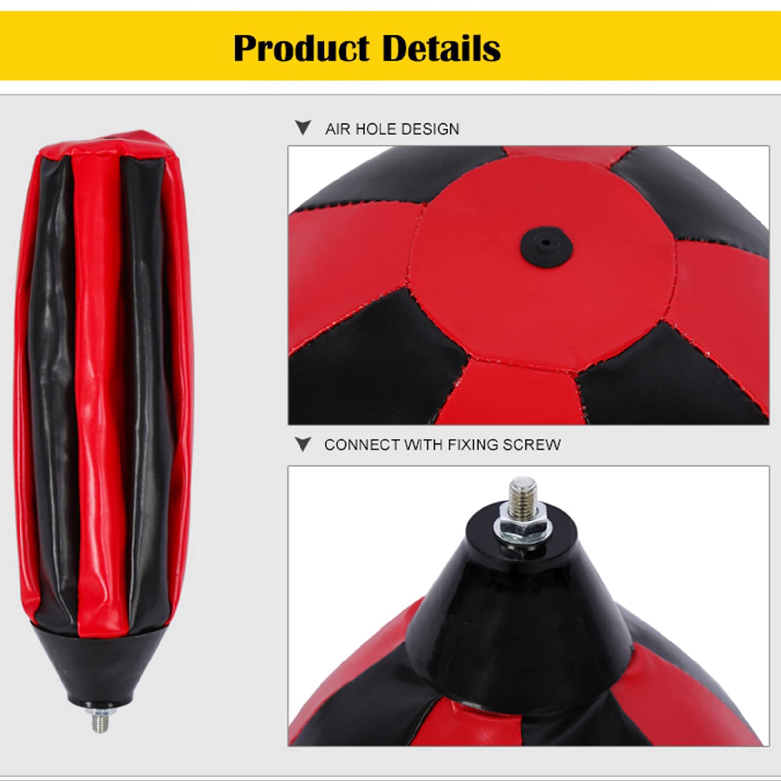 Höhenverstellbarer Stehender Boxsack mit 360°-Drehfunktion & Kugellager – Punching Ball Boxing Stand für Fitness, MMA und Boxtraining – inkl. Boxhandschuhen und Pumpe
