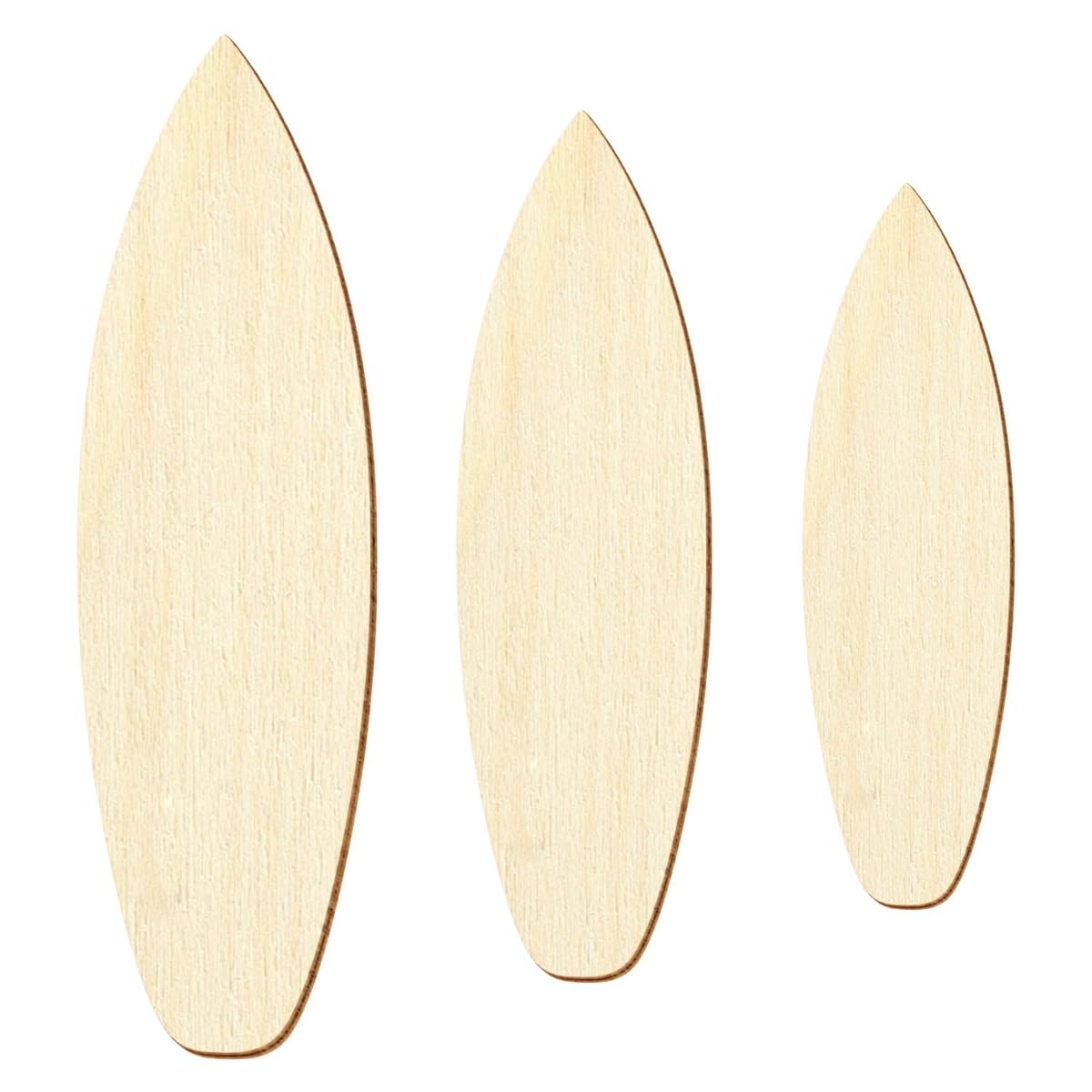 Tavola da surf in legno, decorazione fai da te, 3-50 cm, dimensioni: 39 cm, confezione da 1 pezzo