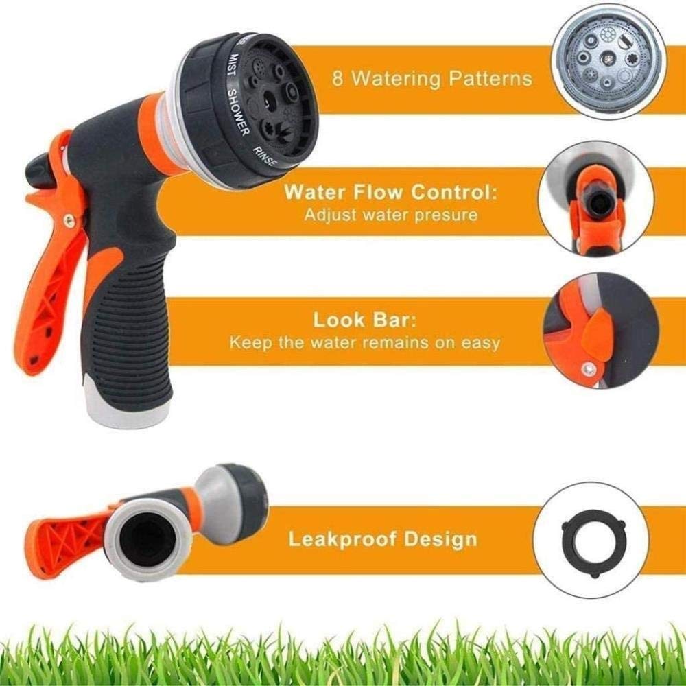 Pistola pulverizadora de agua de alta presión, boquilla de latón, manguera de jardín, para riego de coche/jardín