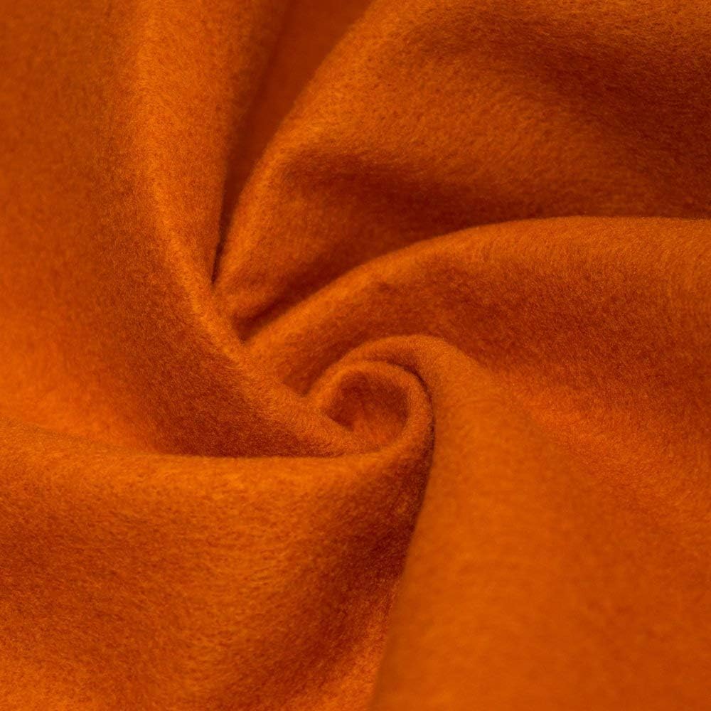 New Creations Fabric & Foam Inc, 72" Wide 1/16” Thick Acrylic Felt Fabric for Arts & Crafts, Cushion and Padding, Sewing Projects, Kids School Projects, (Orange, 2 Yards)