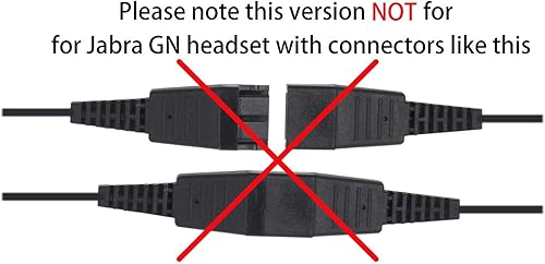 Miniatura 3 de VoiceJoy Cable adaptador de auriculares U10P U10-P, cable de desconexión rápida a enchufe RJ9, repuesto para auriculares QD Plantronics compatible