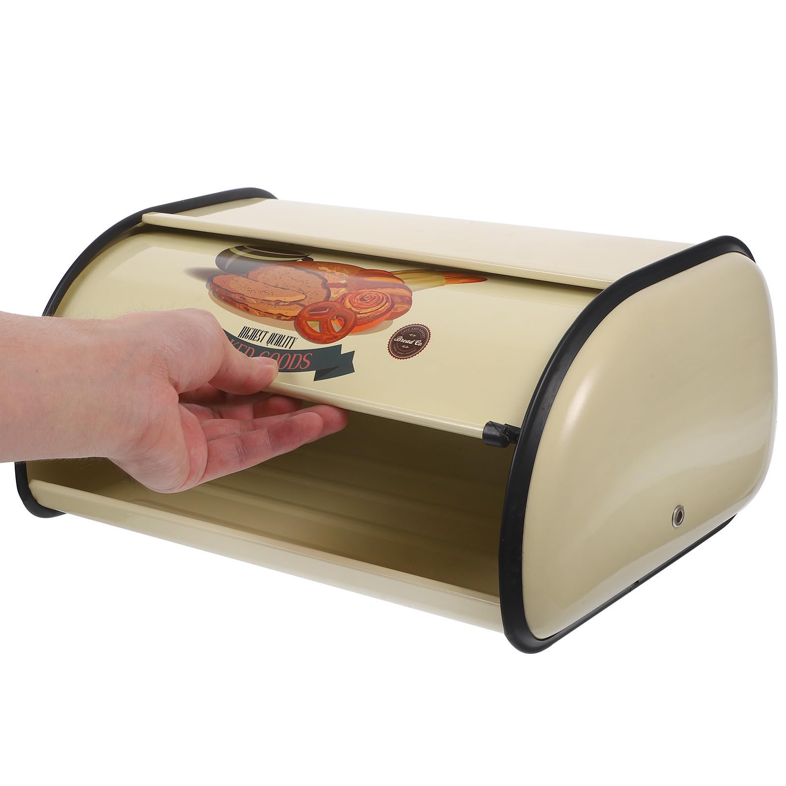 Caja de Hierro Retro Francesa, Contenedor Hermético para Pan para Hogar