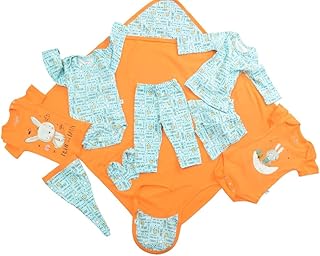 طقم بونجو مؤلف من 20 قطعة لحديثي الولادة 5130، 0-3 أشهر، برتقالي