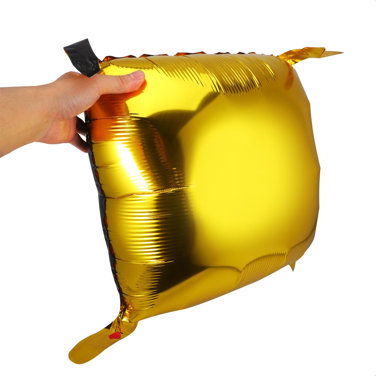 Mikikit Palloncini Quadrati Gonfiabili in Alluminio Set 50 Eleganti e Chic per Decorazioni Festa di Compleanno per Matrimoni e Feste