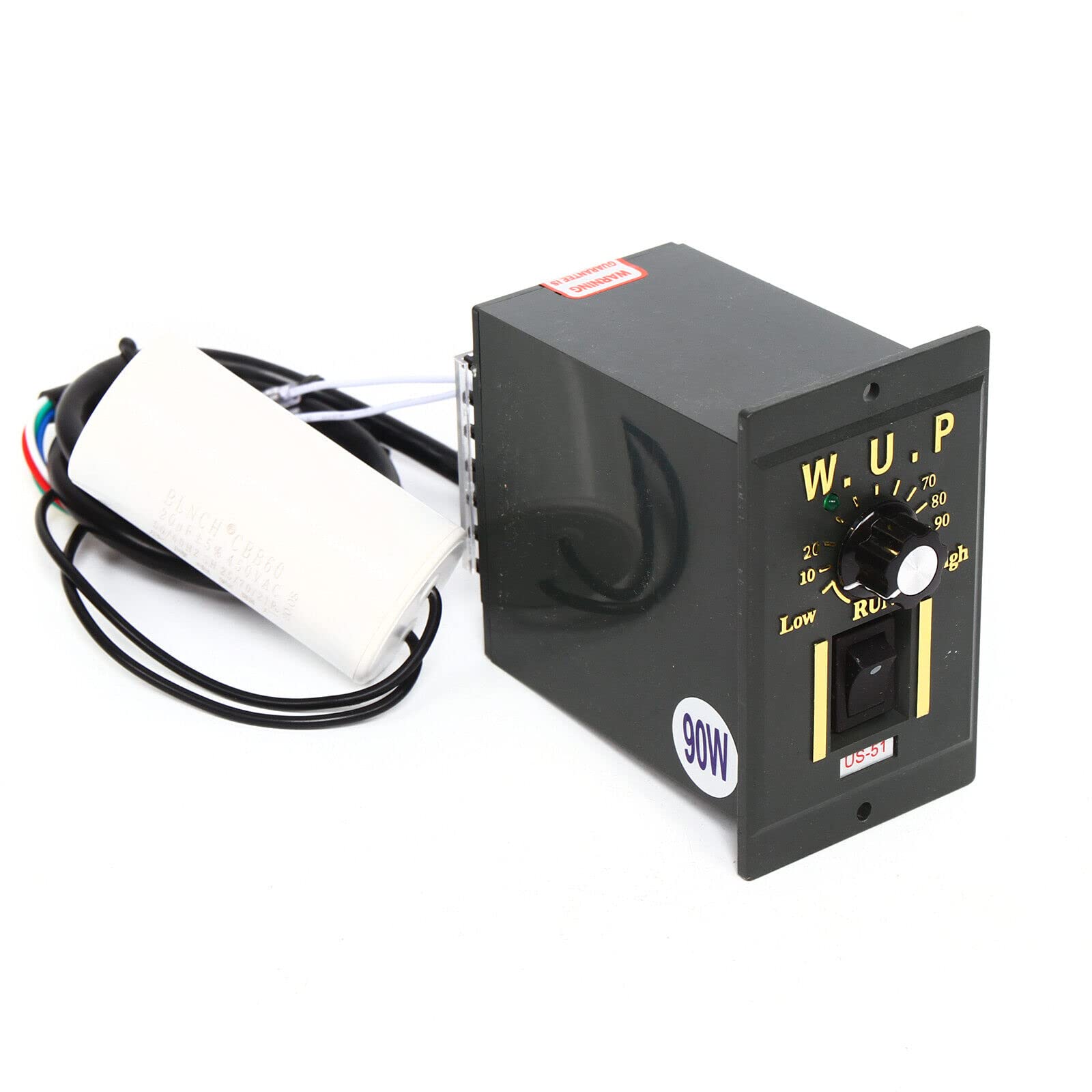 AC-Getriebemotor Elektromotor E Motor mit Drehzahlregler 100K 90W 220V Einphasig Hohe Drehmomente - Effiziente Installation, Großes Drehmoment, Reibungsloser Betrieb